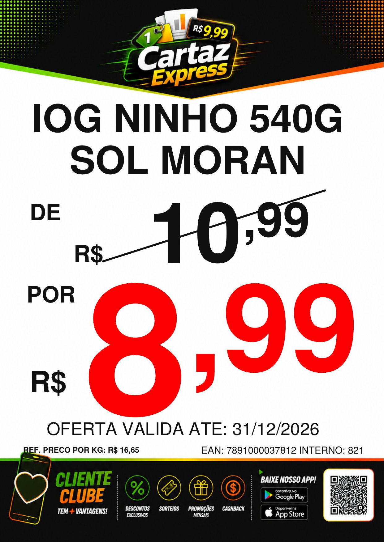 Exemplo de cartaz: DE/POR