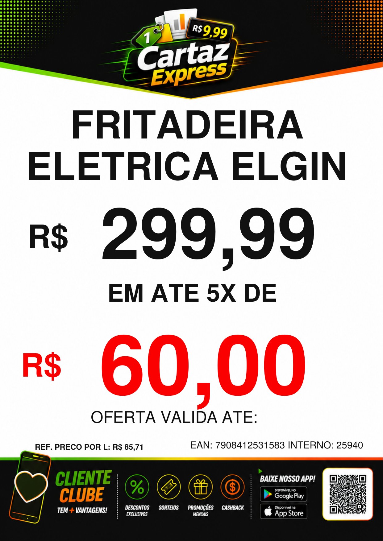 Exemplo de cartaz: Parcelado